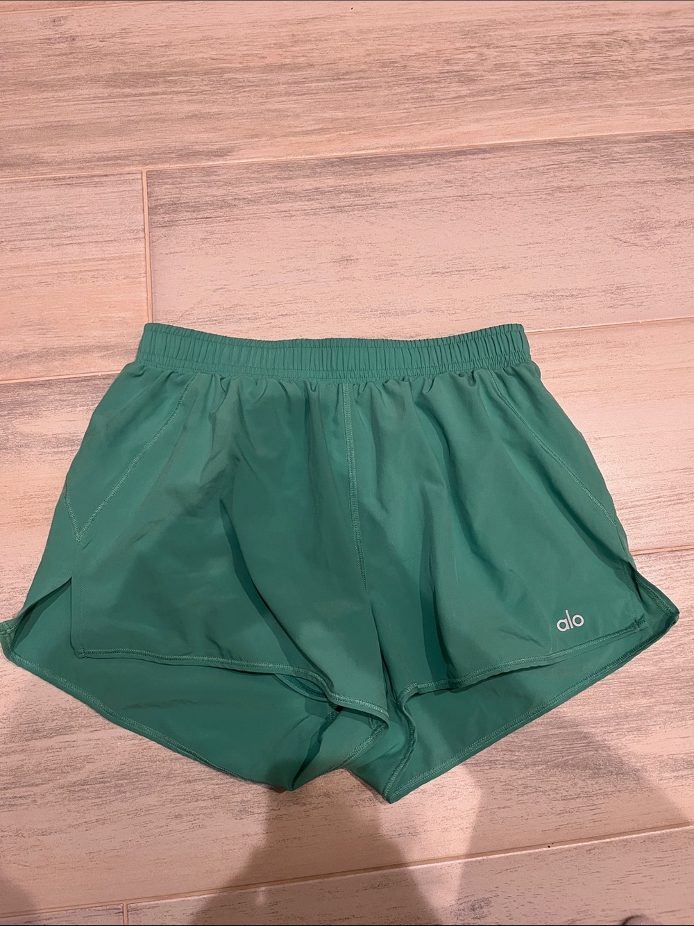 ALO Yoga Women's Athletic Shorts in Teal Green